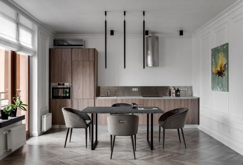 Модный интерьер со спрятанной кроватью в Киеве (60 кв. м) 07