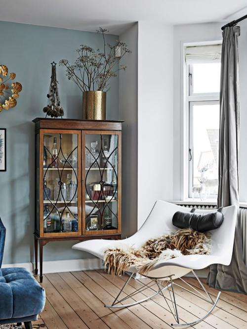 Прекрасный загородный дом с ретро нотками в Дании 02