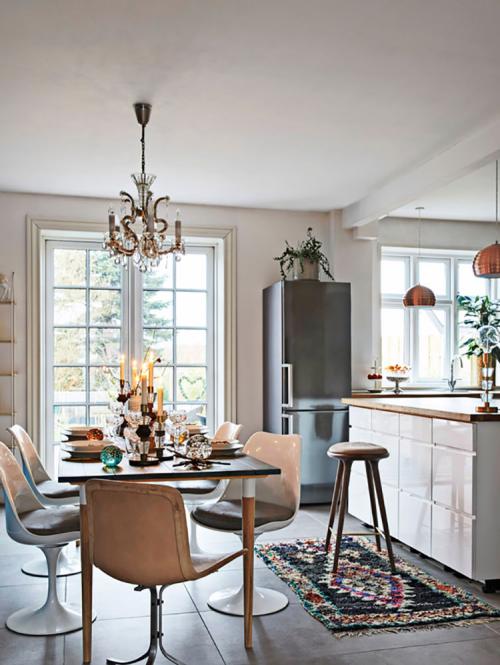 Прекрасный загородный дом с ретро нотками в Дании 05