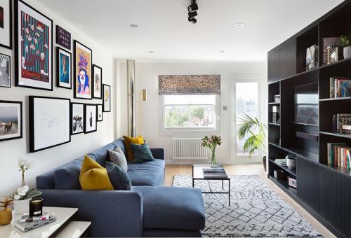 Современная квартира с оливковой спальней 01