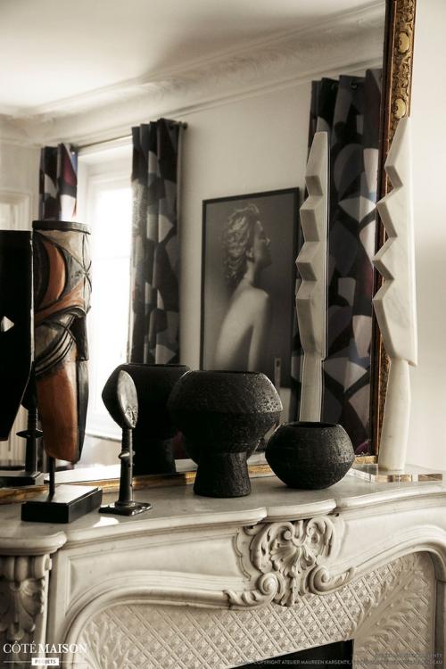 Игра на контрастах: интересная черно-белая квартира в Париже (75 кв. м) 10