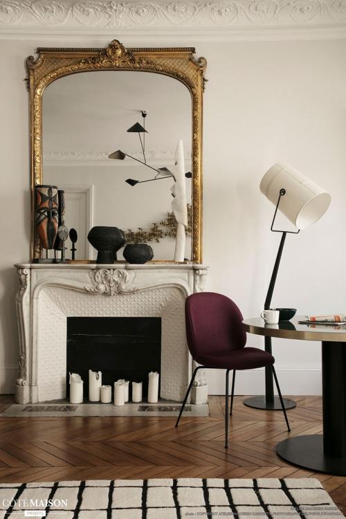 Игра на контрастах: интересная черно-белая квартира в Париже (75 кв. м) 02