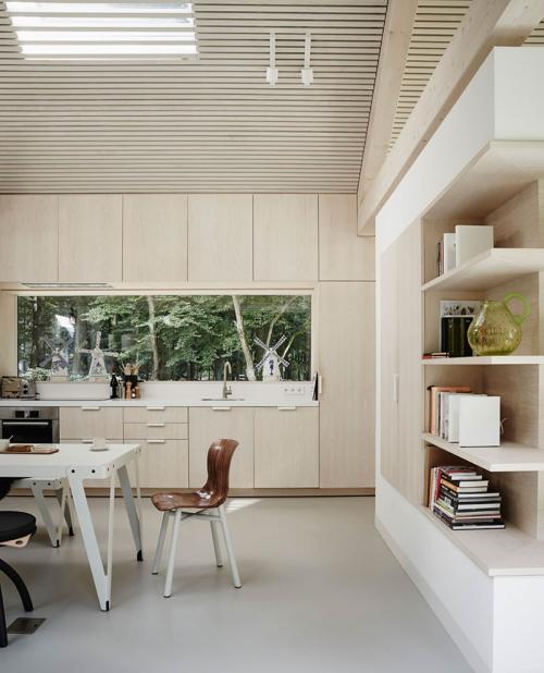 Дом со стеклянными стенами посреди лесной сказки 02