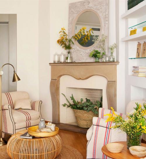 Камин в интерьере — красивый источник уюта 02