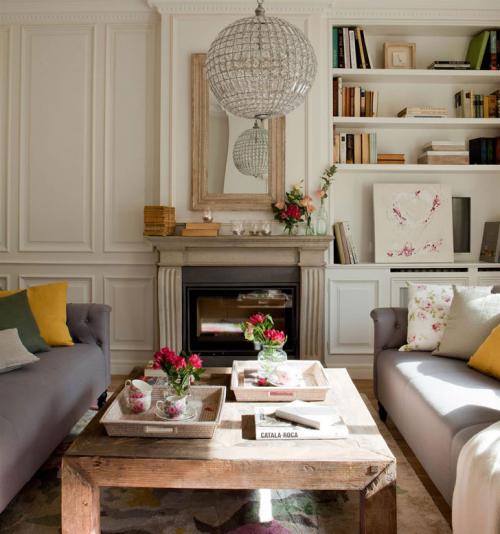 Камин в интерьере — красивый источник уюта 01