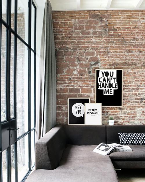 Черно-белые сочетания в интерьере 09