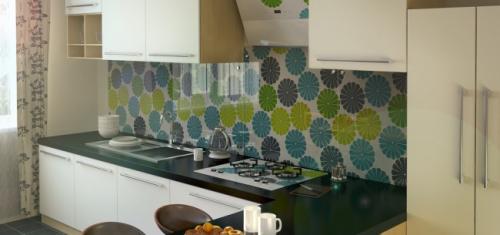 Фартук на кухню из стекла: 45 идей дизайна и 5 важных советов