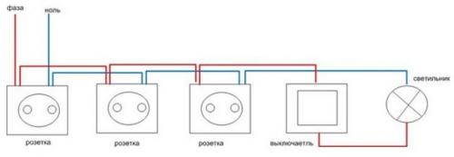 Как подключить розетку и выключатель. Если выключатель добавляется к уже существующей розетке