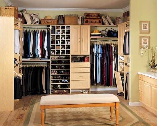 В какой цвет покрасить гардеробную. Виды