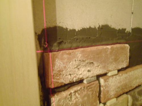 Укладка декоративного кирпича без швов. Укладка декоративного кирпича