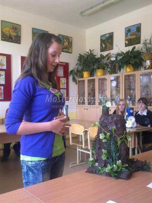 Как сделать пенек из картона. Из чего можно сделать украшения для сада 13 Как сделать пенек из картона. Из чего можно сделать украшения для сада 13