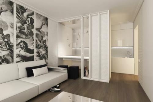 Светлый интерьер квартиры 01