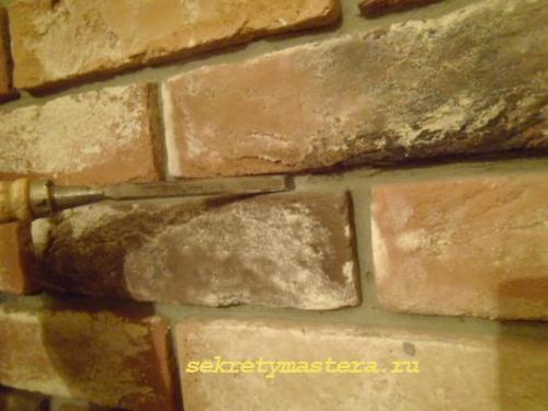 Укладка декоративного кирпича без швов. Укладка декоративного кирпича