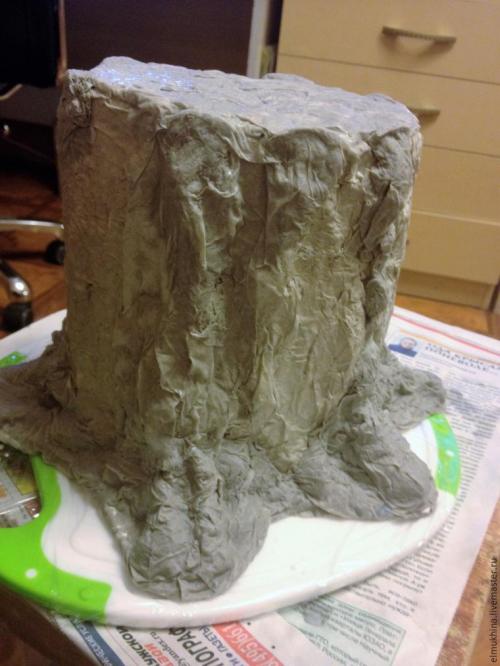 Как сделать пенек из картона. Из чего можно сделать украшения для сада 23 Как сделать пенек из картона. Из чего можно сделать украшения для сада 23