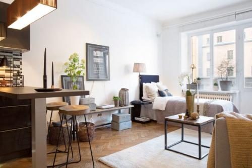 Белые стены темный пол, какие шторы. Чтобы нарушить правила, надо их знать