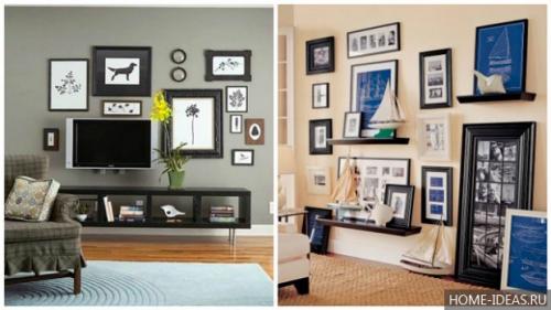 Как разместить картины на стене. Как развесить картины в квартире: основные правила 01