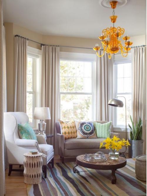 Шторы для эркерного окна 03