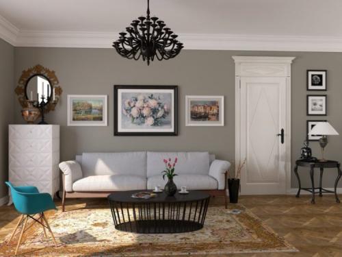 Картины на стену в гостиную. Сюжетно-стилистическое решение: оформление картин в разных гостиных