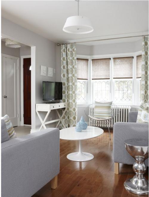 Шторы для эркерного окна 15