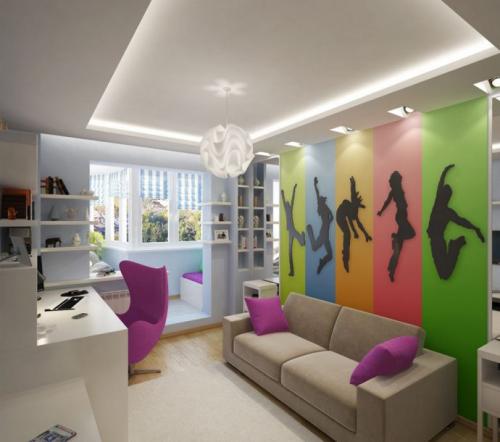 Комната в серых тонах для подростка. Чем отличается интерьер и дизайн комнаты подростка?