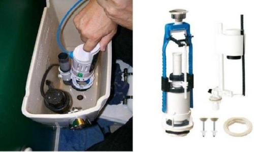 Встроенный сливной бачок унитаза ремонт. Внутреннее устройство