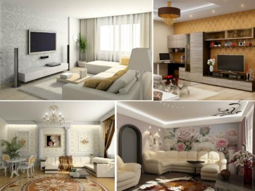 Цвет обоев для северной стороны. Обои для гостиной: выбираем идеальный вариант