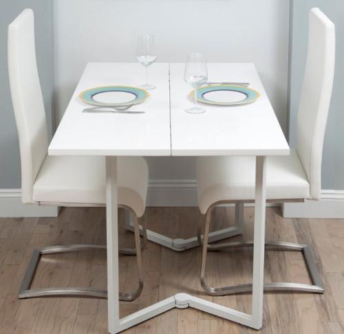 Полукруглый стол к стене. Виды