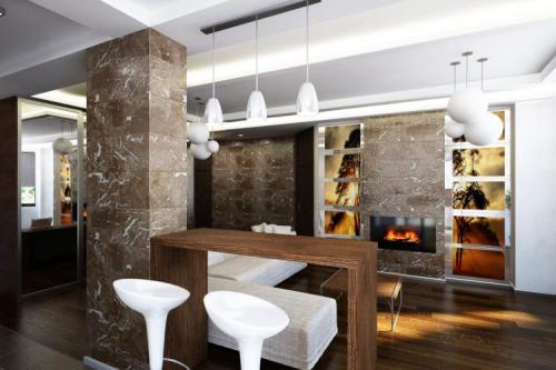 Дизайн квартиры в одном стиле. Коридор и прихожая 12