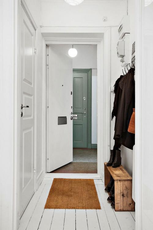 Белоснежная квартира в Стокгольме, Швеция 01