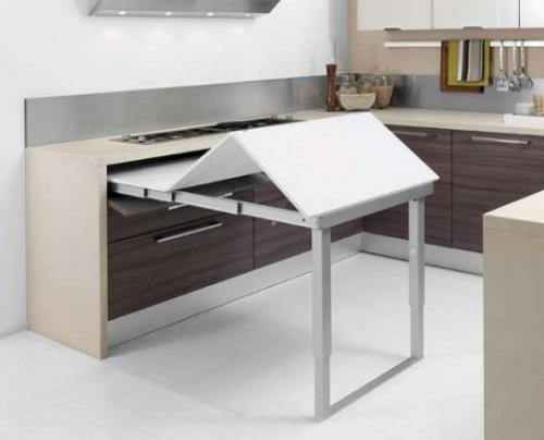 Полукруглый стол к стене. Виды