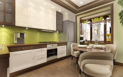 Интерьер квартиры в панельном доме. Как увеличить площадь кухни в панельном доме? 14