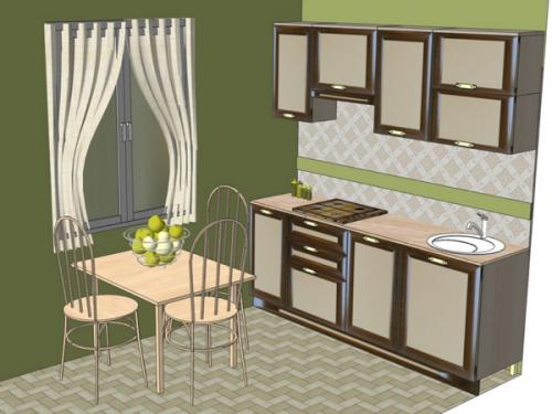 Кухня в одну линию. Варианты планировки на маленькой кухне длиной 2 метра 05 Кухня в одну линию. Варианты планировки на маленькой кухне длиной 2 метра 05