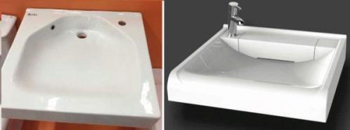 Раковина с переливом в разрезе. Конструктивные отличия 18