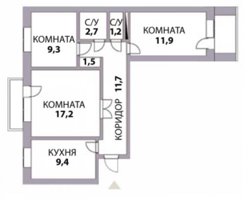 Готовые дизайн проекты 3 комнатных квартир в панельном доме