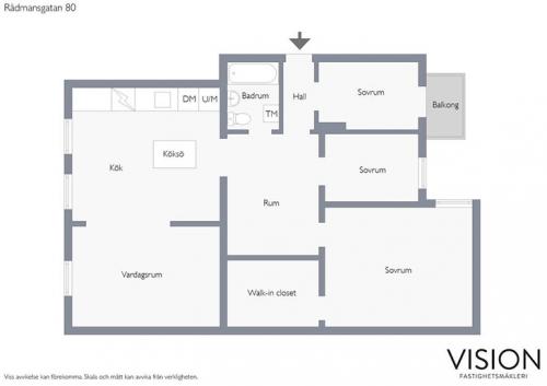 Белая квартира с черными акцентами в Стокгольме (107 кв. м) 21