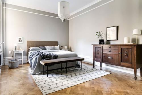 Белая квартира с черными акцентами в Стокгольме (107 кв. м) 11