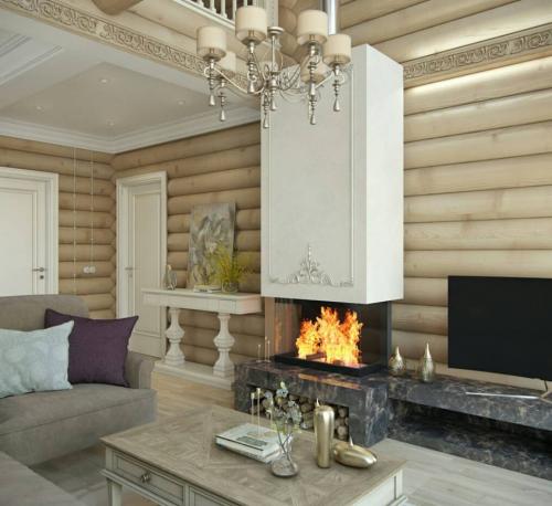 Проект дома из оцилиндрованного бревна 180 кв.м. 04