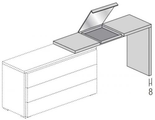 Подвесной туалетный столик. Где поставить + необычные модели для маленьких помещений
