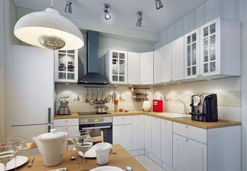 Белые стены на кухне. Белая кухня — разрушаем распространенные мифы