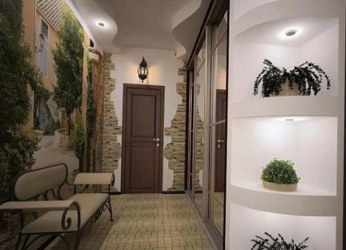 Как расширить зрительно коридор.