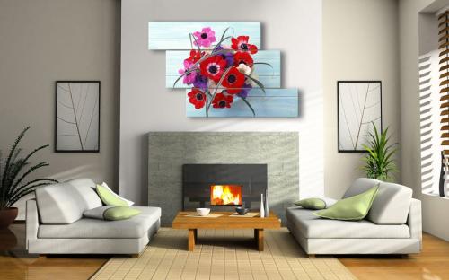 Как правильно повесить модульную картину над диваном. Картины в гостиную над диваном или камином