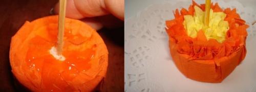 Топиарий из цветов. Топиарий из бумаги гофре