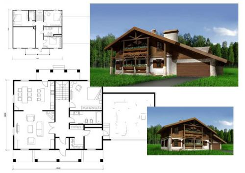Проекты шале с панорамными окнами. Особенности стиля шале
