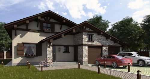 Проекты шале с панорамными окнами. Особенности стиля шале