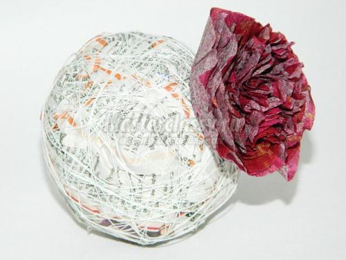 Топиарий из салфеток: мастер-класс по созданию бумажных цветов