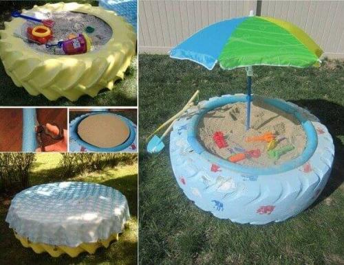 Грибок для песочницы своими руками. Как построить простую песочницу с крышкой