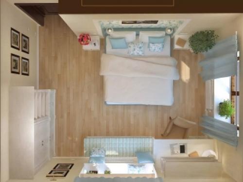 Спальня фен-шуй. Расположение комнаты по сторонам света при планировке 03