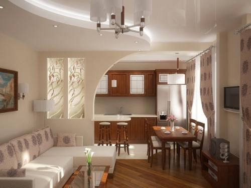 Зонирование кухни-гостиной. Общие советы по зонированию гостиной-кухни