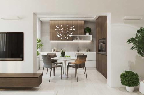 Дизайн 2 комнатной квартиры 70м2. Дизайн 2-х комнатной квартиры площадью 70 кв. метров. Фото проекта