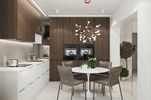 Дизайн 2 комнатной квартиры 70м2. Дизайн 2-х комнатной квартиры площадью 70 кв. метров. Фото проекта